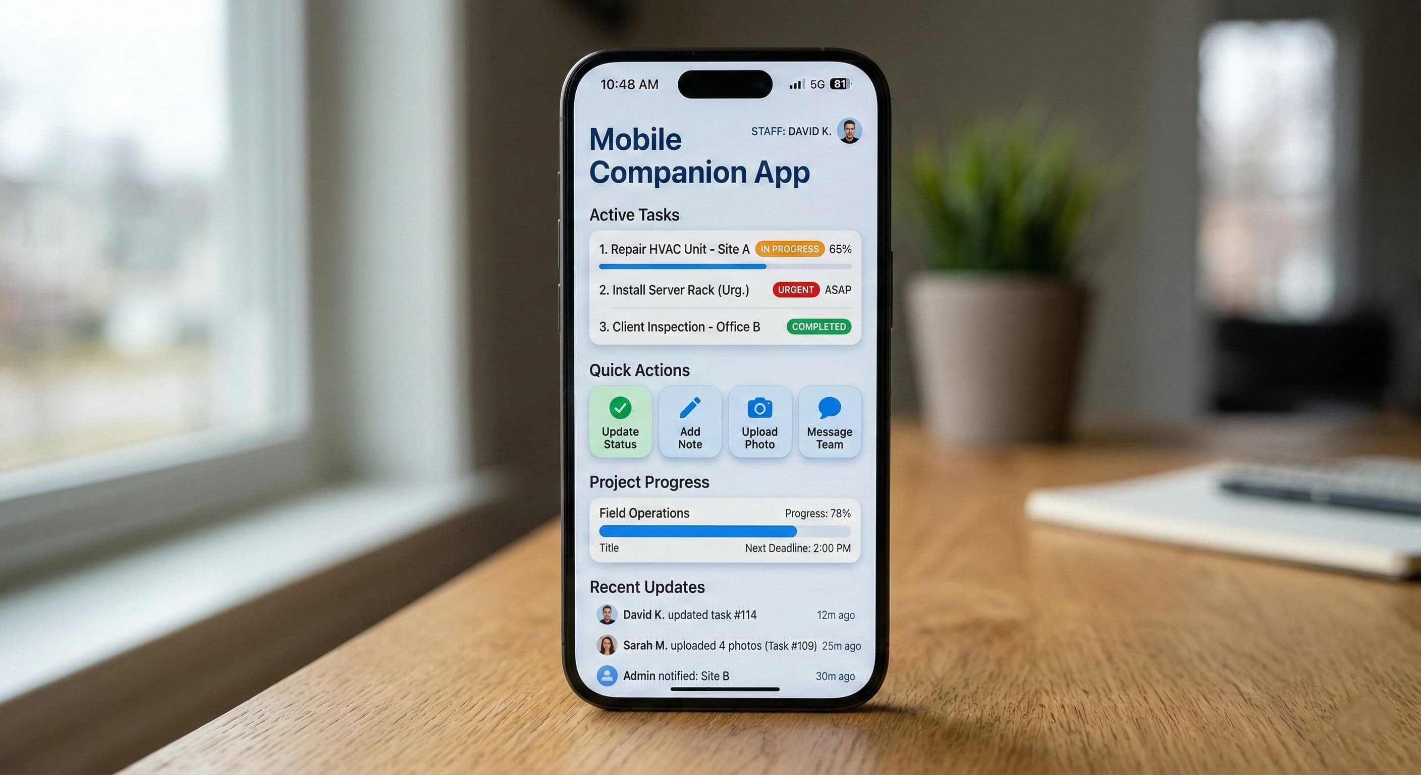 Mobile companion app