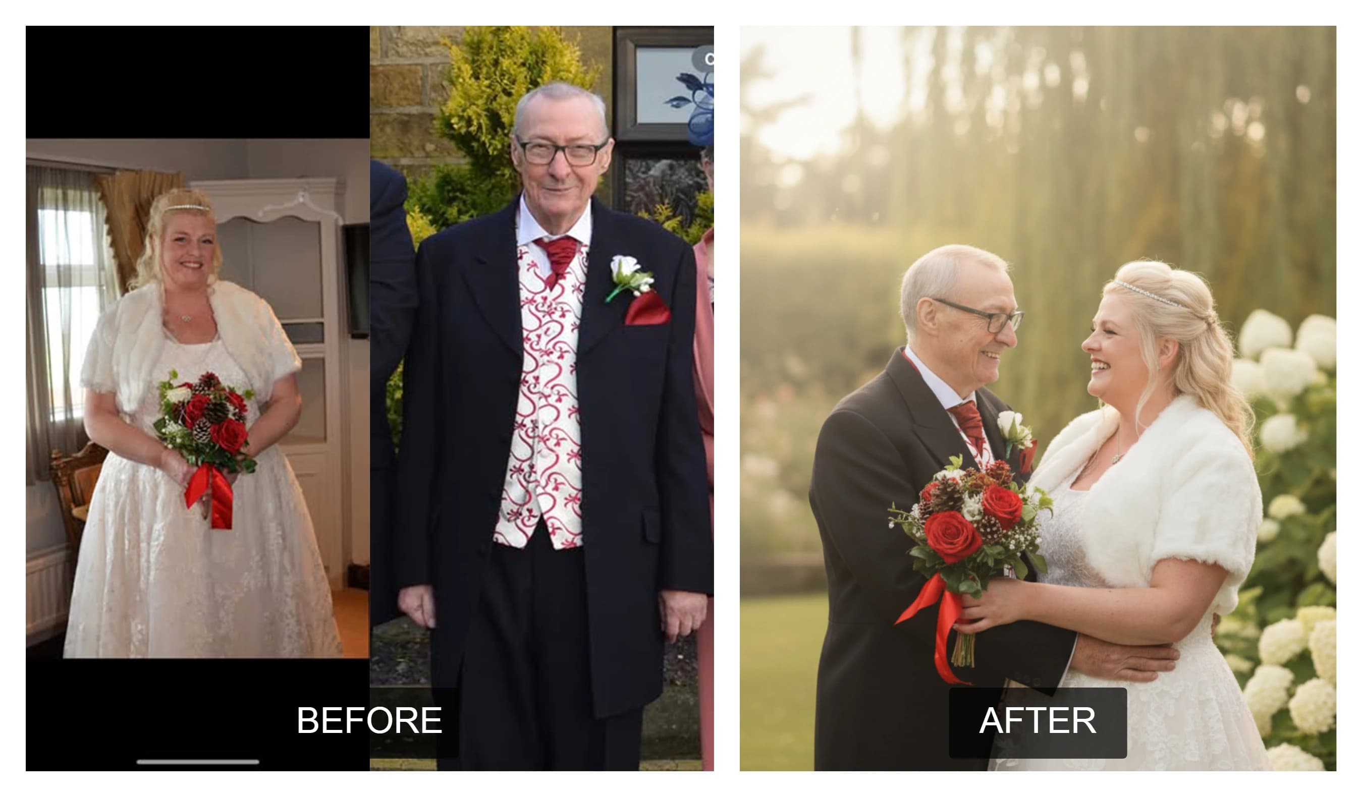 Portret de nuntă postum